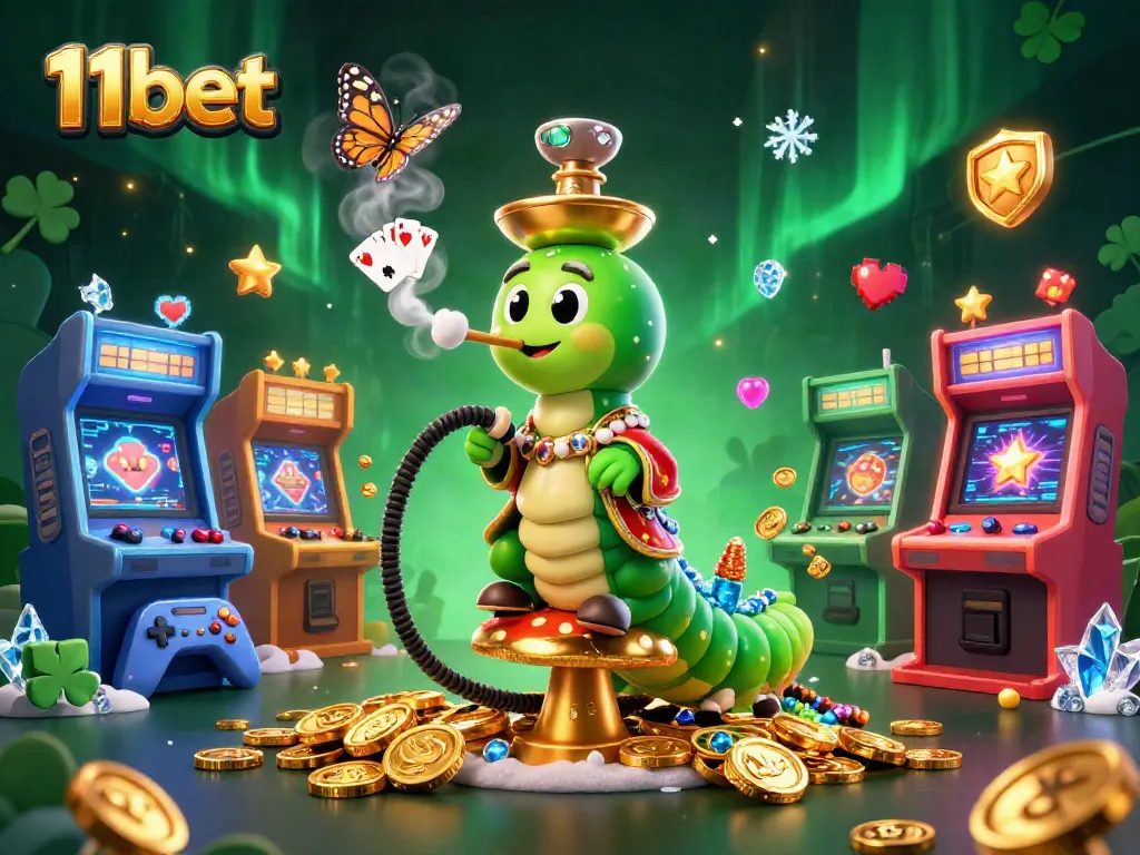 Experience the thrill of 11bet with engaging casino games and vibrant 3D art featuring iconic symbols.