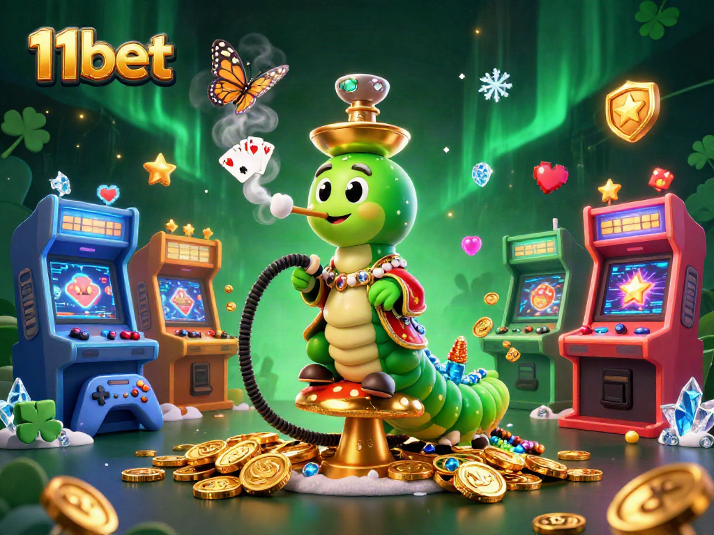 Experience the thrill of 11bet with engaging casino games and vibrant 3D art featuring iconic symbols.