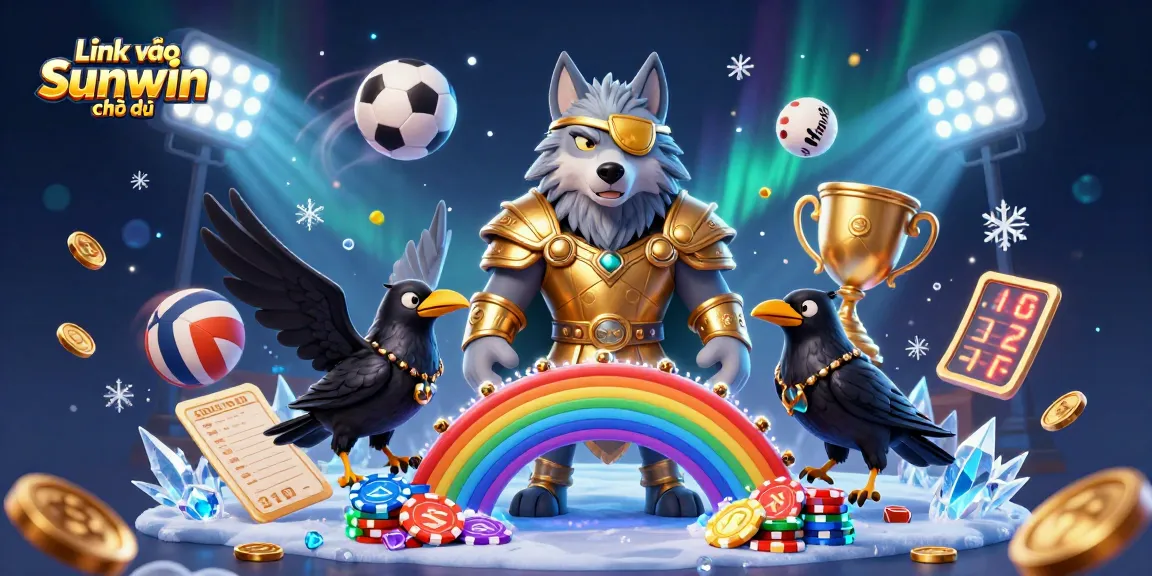 Experience the thrill of Link vào Sunwin chính thức with vibrant 3D Norse mythology characters and dynamic sports betting elements.